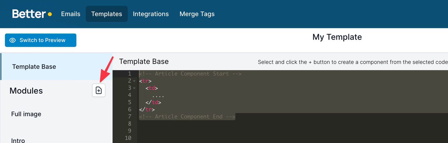 Transform code to a module