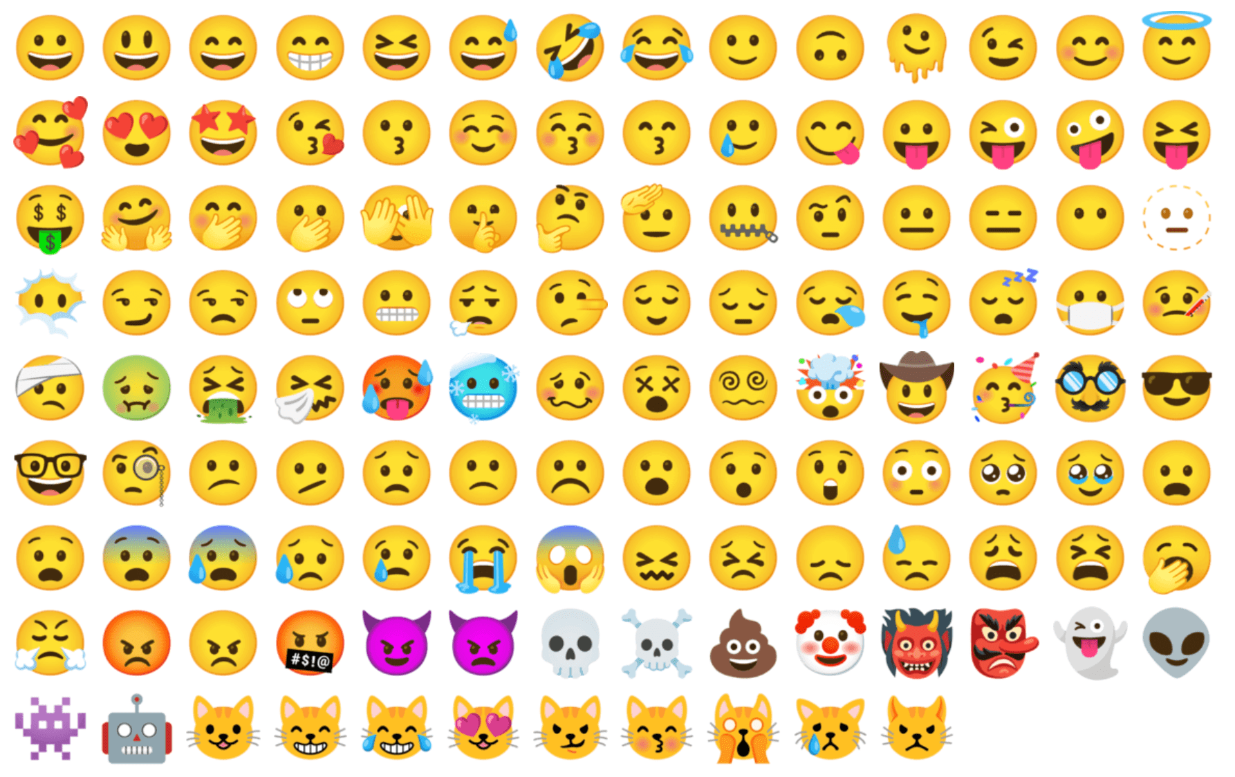 Google emojis