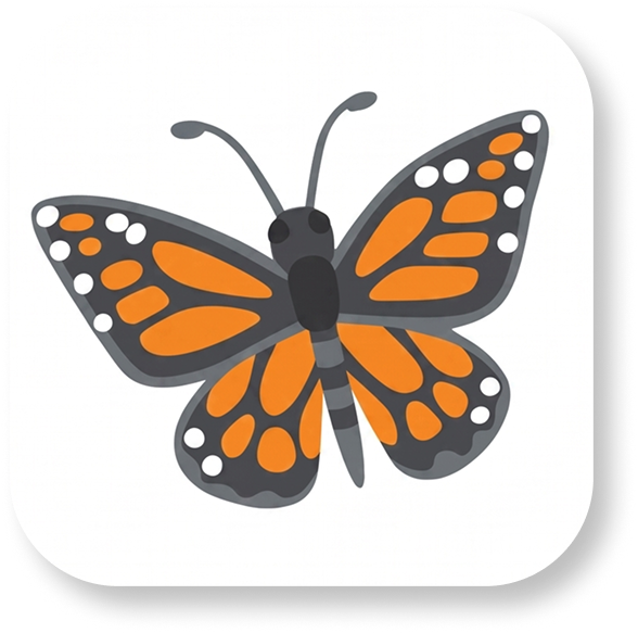 Monarch Butterfly emoji