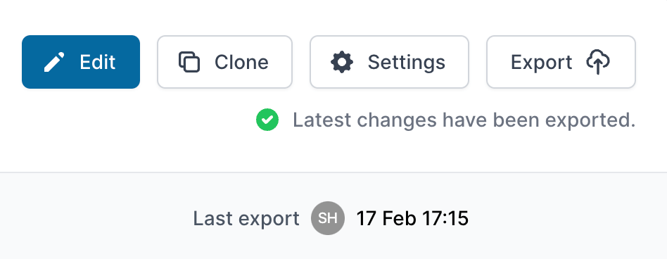 Export flow changes